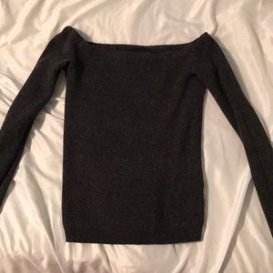 Long sleeve off the shoulder top